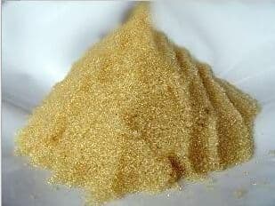 Ion exchange resin for edm